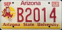 Nummernschilder / Kfz-Kennzeichen USA 1996 1990er Arizona AZ