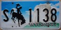 Nummernschilder / Kfz-Kennzeichen USA 2000 2000er Wyoming WY