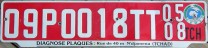 Nummernschilder / Kfz-Kennzeichen Tschad, Republik 2004 2000er