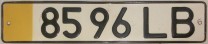 Nummernschilder / Kfz-Kennzeichen Lettland 1990 1990er temp allg.