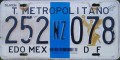 Nummernschilder / Kfz-Kennzeichen Mexiko 2002 2000er Distrito Federal Bus
