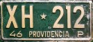 Nummernschilder / Kfz-Kennzeichen Chile 1946 1940er