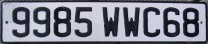 Nummernschilder / Kfz-Kennzeichen Frankreich 1993 1990er