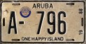 Nummernschilder / Kfz-Kennzeichen Aruba 1988 1980er Aruba