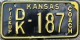 Nummernschilder / Kfz-Kennzeichen USA 1968 1960er Kansas KS